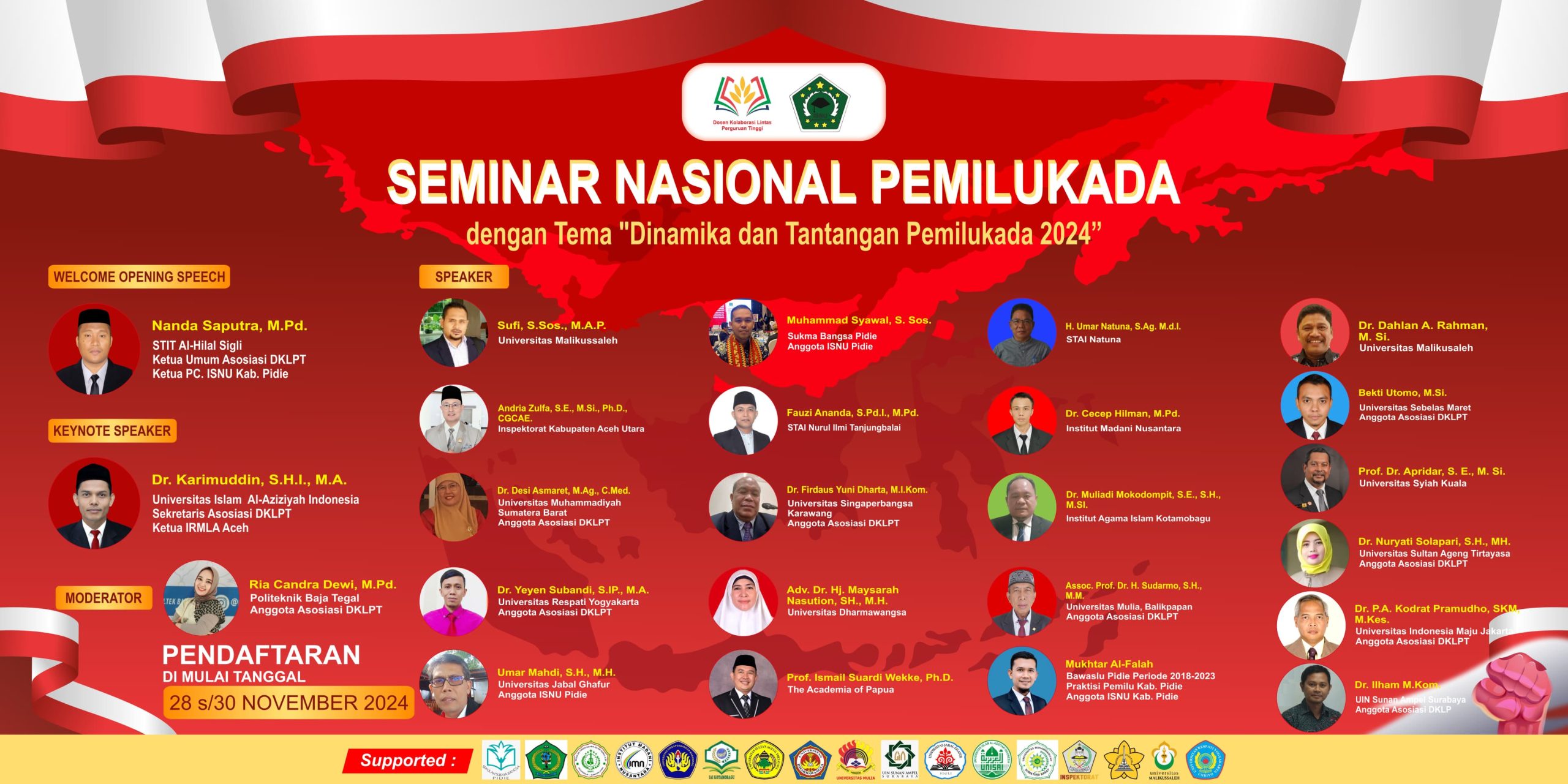 DKLPT Gelar Seminar Nasional: Dinamika dan Tantangan Pemilukada 2024